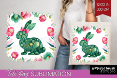 Coquette Easter Tote Bag - Easter Tote Bag PNG Sublimation Product Image 1