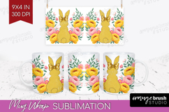Coquette Easter Mug Wrap - Easter Mug PNG Sublimation Product Image 1