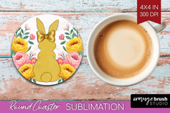 Coquette Easter Round Coaster - Easter Coaster PNG Product Image 1