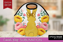 Coquette Easter Lunch Bag - Easter Lunch Bug PNG Sublimation Product Image 1