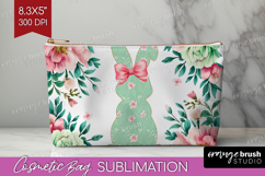 Coquette Easter Cosmetic Bag - Easter Makeup Bag PNG Product Image 1