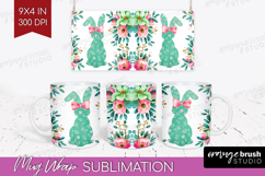 Coquette Easter Mug Wrap - Easter Mug PNG Sublimation Product Image 1