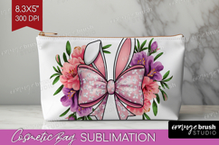 Coquette Easter Cosmetic Bag - Easter Makeup Bag PNG Product Image 1