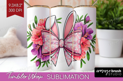 Coquette Easter Tumbler Wrap - Easter Tumbler PNG Product Image 1