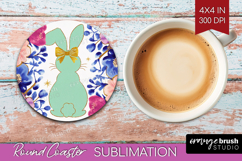 Coquette Easter Round Coaster - Easter Coaster PNG Product Image 1