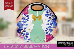 Coquette Easter Lunch Bag - Easter Lunch Bug PNG Sublimation Product Image 1