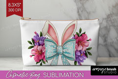 Coquette Easter Cosmetic Bag - Easter Makeup Bag PNG Product Image 1