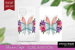 Coquette Easter Phone Case PNG - Easter Case PNG Sublimation Product Image 1