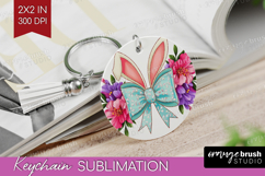 Coquette Easter Keychain PNG - Easter Keychain Sublimation Product Image 1