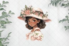Cottagecore Ebony Girl Sublimation Product Image 1