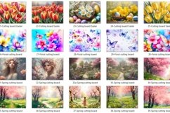 Easter cutting board sublimation| Flowers chopping boards Product Image 3