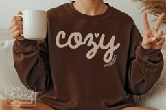 Cozy Season SVG PNG - Sweater Weather - Lets Get Cozy Shirt Product Image 1