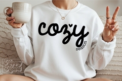 Cozy Season SVG PNG - Sweater Weather - Lets Get Cozy Shirt Product Image 3