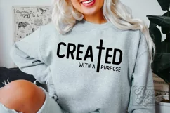 Created With A Purpose SVG PNG - Worthy - Christian Verse Product Image 4