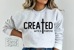 Created With A Purpose SVG PNG - Worthy - Christian Verse Product Image 2