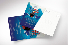 American Patriotic Church Postcard Template for Photoshop Product Image 2