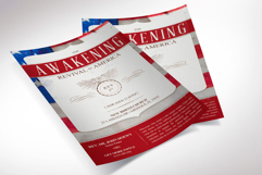 American Patriotic Church Postcard Template, 8.5x5.5 Flyer Product Image 2