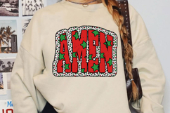 Amen Christmas Sublimation, Jesus Christmas Png Product Image 2