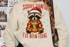 Funny Christmas Raccoon Sublimation, Christmas Png Product Image 5