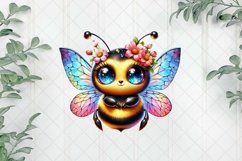 Cute Bees Sublimation Clipart Product Image 1