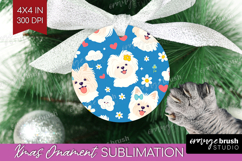 Cute Dog Ornament PNG - Chibi Puppy PNG Sublimation Product Image 1