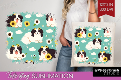 Cute Dog Tote Bag - Chibi Puppy Tote Bag PNG Sublimation Product Image 1