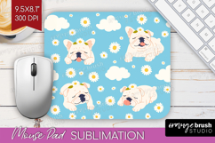 Cute Dog Mouse Pad Sublimation - Chibi Puppy Mousepad PNG Product Image 1
