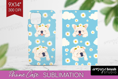 Cute Dog Phone Case PNG - Chibi Puppy Case PNG Sublimation Product Image 1