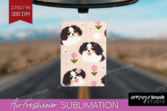 Cute Dog Air Freshener PNG - Chibi Puppy PNG Sublimation Product Image 1