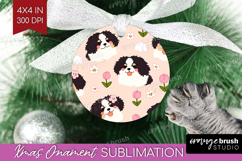Cute Dog Ornament PNG - Chibi Puppy PNG Sublimation Product Image 1
