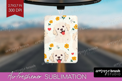Cute Dog Air Freshener PNG - Chibi Puppy PNG Sublimation Product Image 1