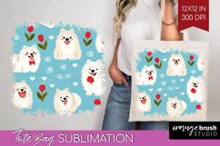Cute Dog Tote Bag - Chibi Puppy Tote Bag PNG Sublimation Product Image 1