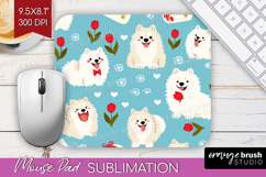 Cute Dog Mouse Pad Sublimation - Chibi Puppy Mousepad PNG Product Image 1