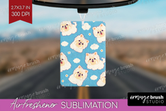 Cute Dog Air Freshener PNG - Chibi Puppy PNG Sublimation Product Image 1