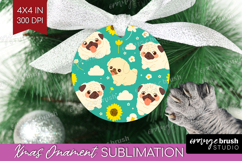 Cute Dog Ornament PNG - Chibi Puppy PNG Sublimation Product Image 1