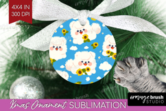 Cute Dog Ornament PNG - Chibi Puppy PNG Sublimation Product Image 1