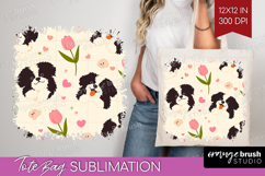 Cute Dog Tote Bag - Chibi Puppy Tote Bag PNG Sublimation Product Image 1