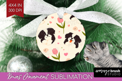 Cute Dog Ornament PNG - Chibi Puppy PNG Sublimation Product Image 1