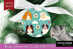 Cute Dog Ornament PNG - Chibi Puppy PNG Sublimation Product Image 1