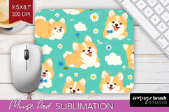 Cute Dog Mouse Pad Sublimation - Chibi Puppy Mousepad PNG Product Image 1