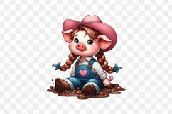 Cute Farm Animals Sublimation Clipart Product Image 3