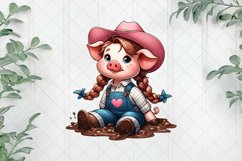 Cute Farm Animals Sublimation Clipart Product Image 1