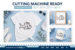 Cute Ocean Animal SVG | Kawaii Sea Creatures Product Image 1