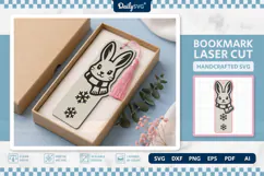 Cute Winter Animal Bookmark SVG | Snowy Reading Craft Product Image 2