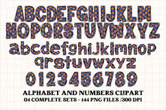 Basketball sport alphabet clipart, basketball letters doodle Product Image 2