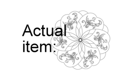 Mandala bloom handmade ornament flower digital art printable Product Image 2