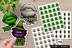 Funny Halloween Stickers PNG Product Image 1