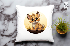Cute Baby Leopard Clipart Sublimation PNG Product Image 2