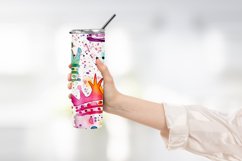 Watercolor Crown Background Tumbler Wrap Design Product Image 2