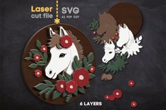 Horse SVG laser cut file for Glowforge Product Image 2